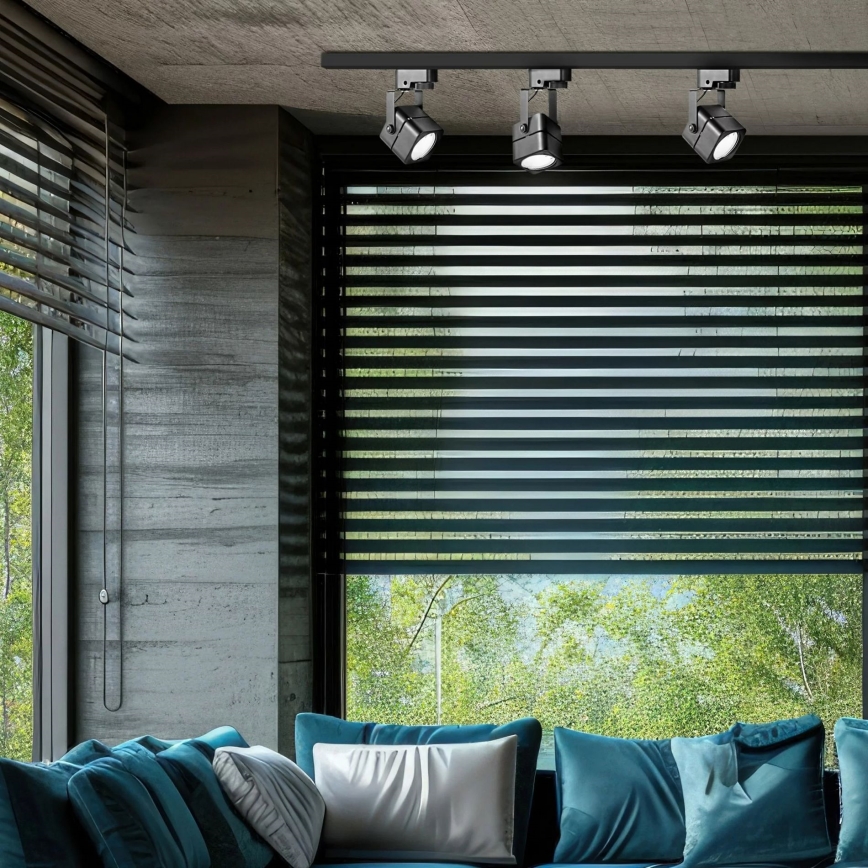 Spotlámpa sínrendszerrel VIENNA 3xGU10/10W/230V fekete