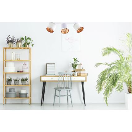 Spotlámpa SOFIA 3xE27/60W/230V fehér