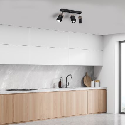 Spotlámpa SOLO 3xGU10/MR11/40W/230V fekete