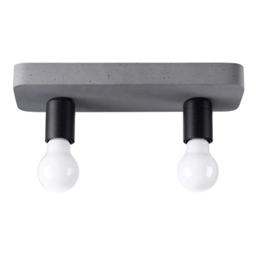 Spotlámpa TAVO 2xE27/15W/230V beton