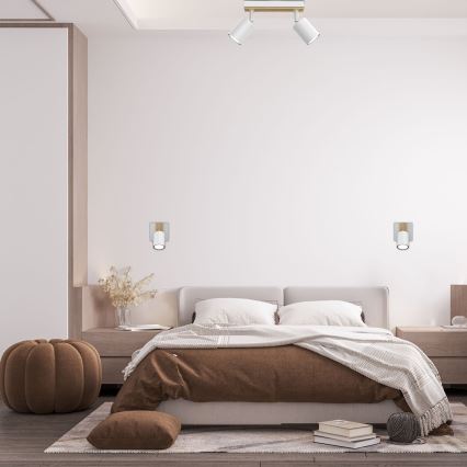 Spotlámpa TERRA 2xGU10/8W/230V fehér/tölgy