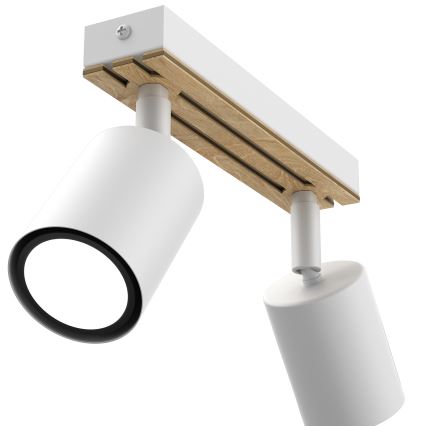 Spotlámpa TERRA 2xGU10/8W/230V fehér/tölgy