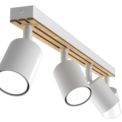 Spotlámpa TERRA 4xGU10/8W/230V fehér/tölgy