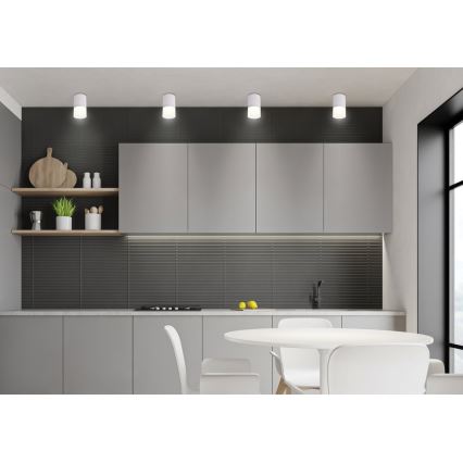 Spotlámpa TUBA 1xGU10/15W/230V szürke/fehér