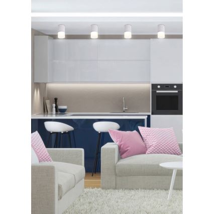 Spotlámpa TUBA 1xGU10/15W/230V szürke/fehér