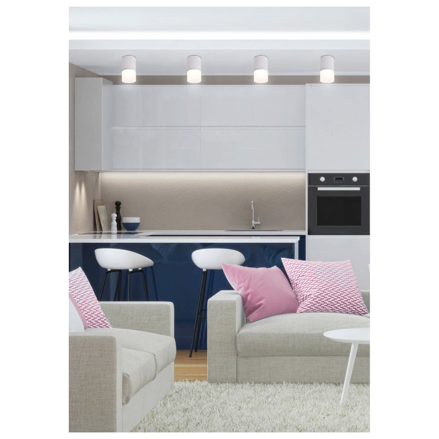 Spotlámpa TUBA 1xGU10/15W/230V szürke/fehér