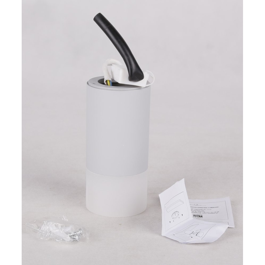 Spotlámpa TUBA 1xGU10/15W/230V szürke/fehér