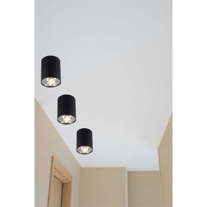 Spotlámpa TUBA 1xGU10/50W/230V fekete
