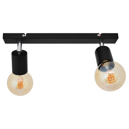 Spotlámpa TUNE 2xE27/20W/230V fekete