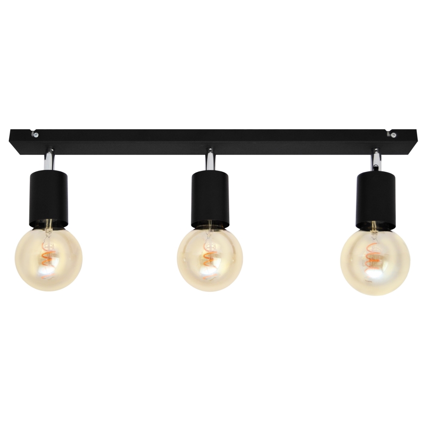 Spotlámpa TUNE 3xE27/20W/230V fekete