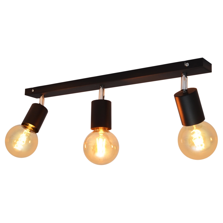 Spotlámpa TUNE 3xE27/20W/230V fekete