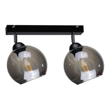 Spotlámpa UNO 2xE27/60W/230V fekete