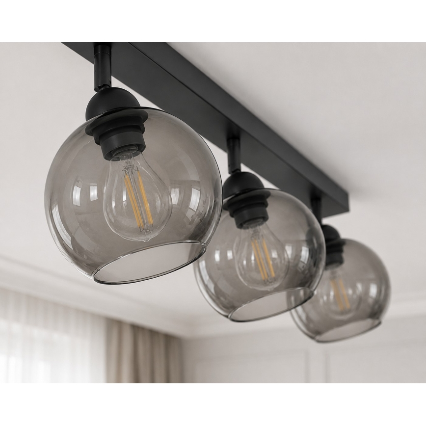 Spotlámpa UNO 3xE27/60W/230V fekete