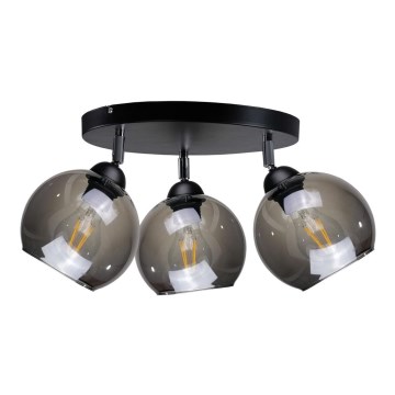 Spotlámpa UNO 3xE27/60W/230V fekete