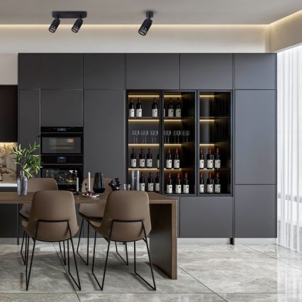 Spotlámpa VERTICAL 1xGU10/8W/230V fekete