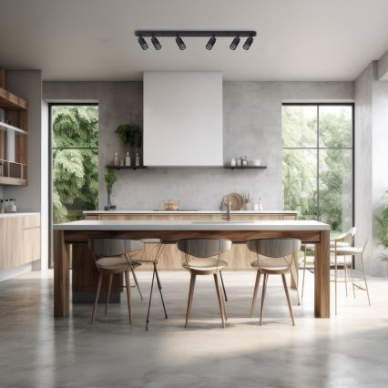 Spotlámpa VERTICAL 6xGU10/8W/230V fekete