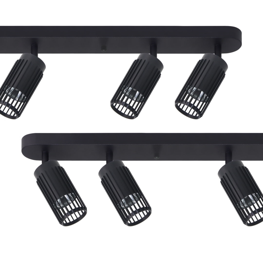 Spotlámpa VERTICAL 6xGU10/8W/230V fekete