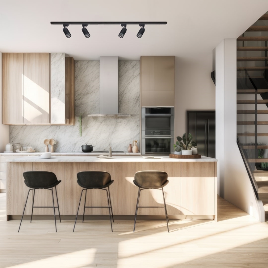 Spotlámpa VERTICAL sínrendszerhez 1xGU10/8W/230V fekete