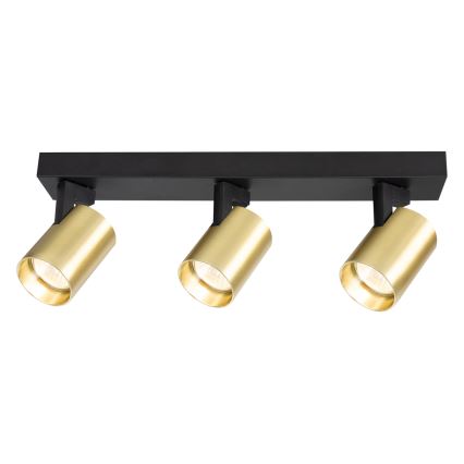 Spotlámpa VOLF 3xGU10/10W/230V arany/fekete