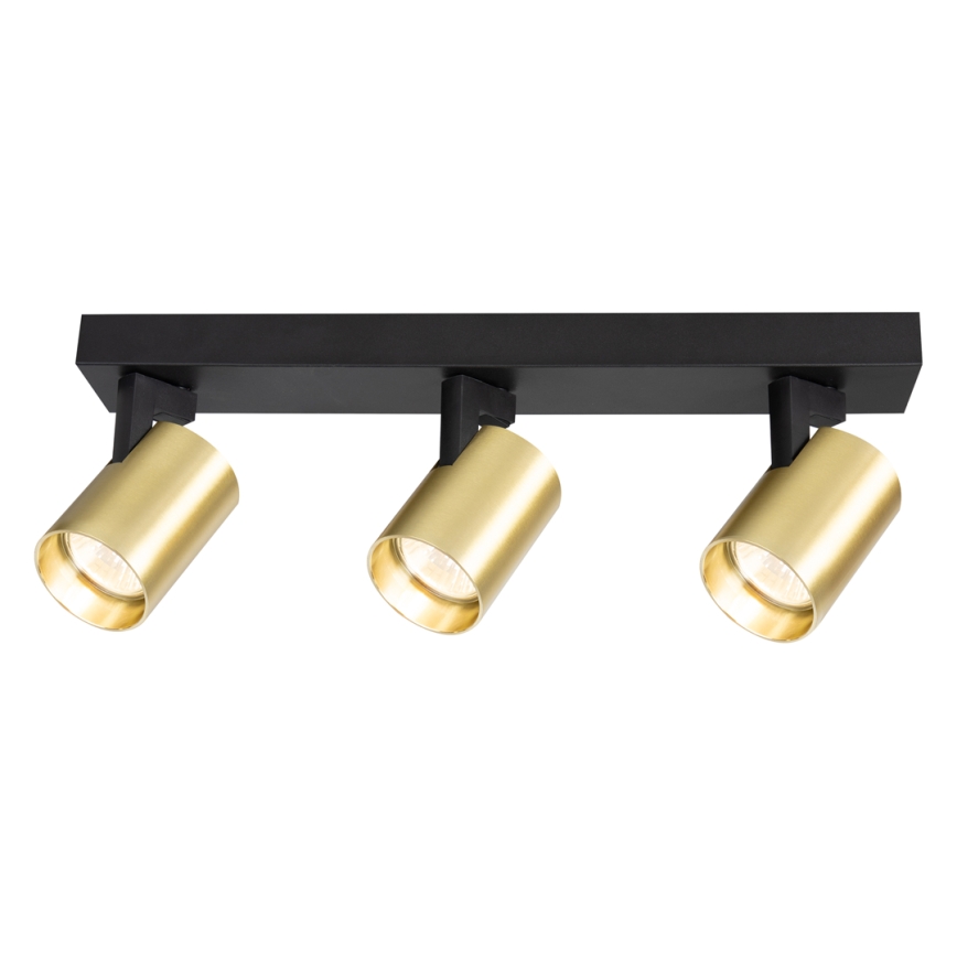 Spotlámpa VOLF 3xGU10/10W/230V arany/fekete