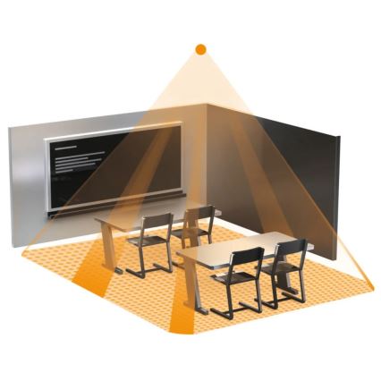 Steinel 002749 - Jelenlét érzékelő IR Quattro 8m DALI-2 APC fehér