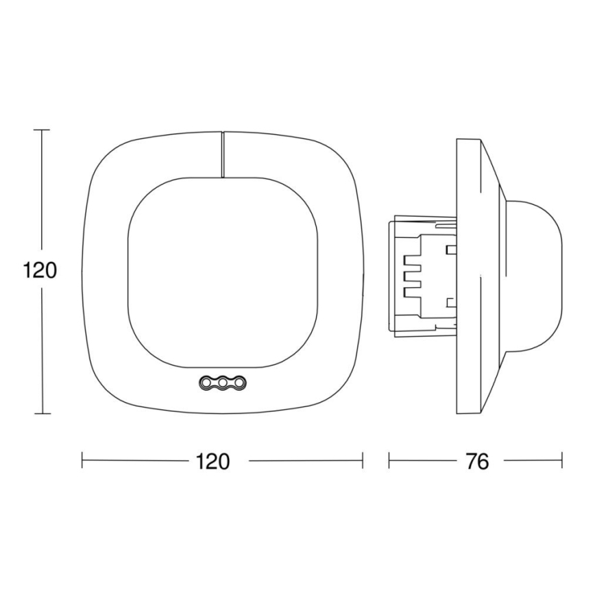 Steinel 002749 - Jelenlét érzékelő IR Quattro 8m DALI-2 APC fehér