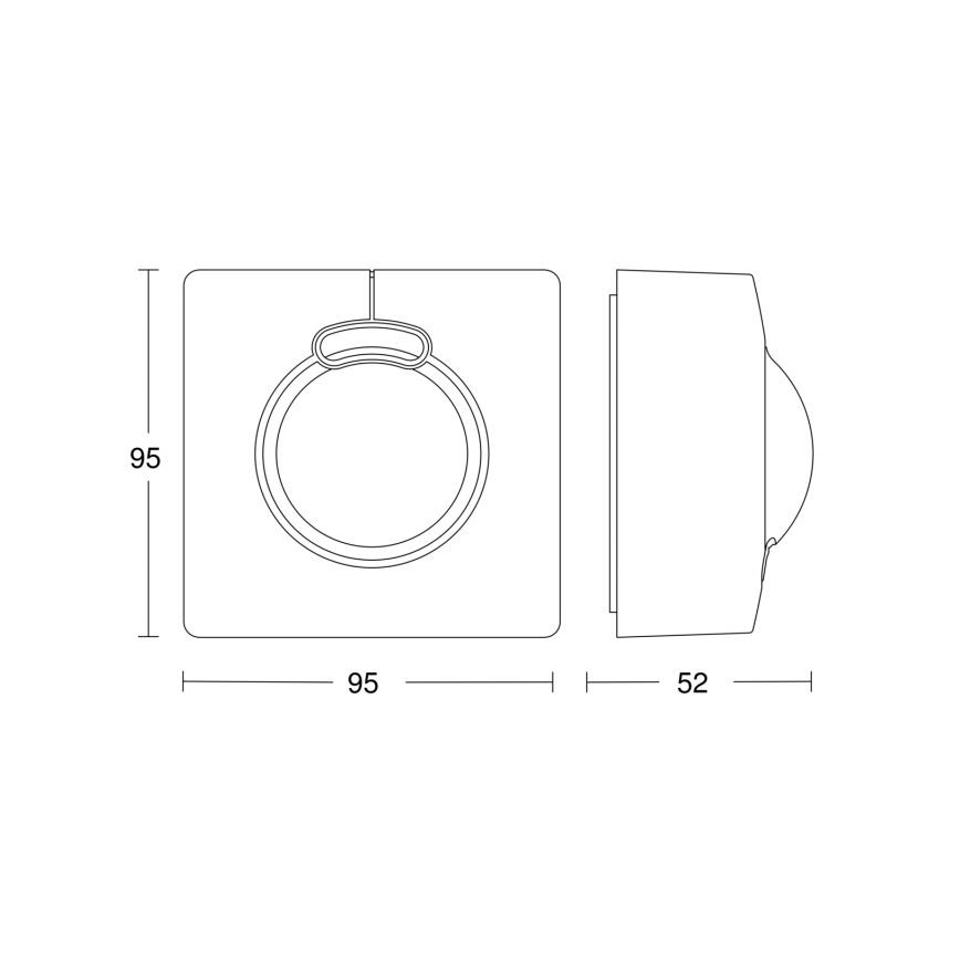STEINEL 010546 - Kültéri mozgásérzékelő HF 3360 fehér IP54