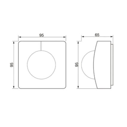 STEINEL 011659 - Kültéri mozgásérzékelő IS 345 fehér IP54