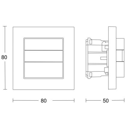 STEINEL 032883 - Mozgásérzékelő HF180 COM1 230V fehér