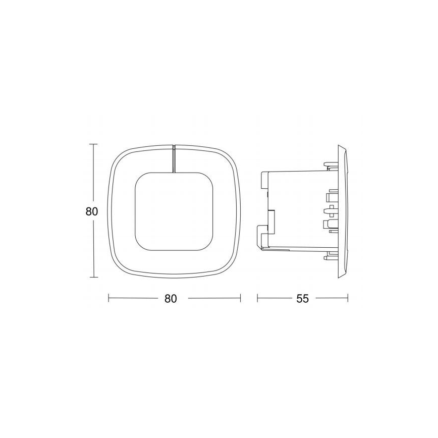 STEINEL 032951 - Mozgásérzékelő IR QUATTRO SLIM XS COM1