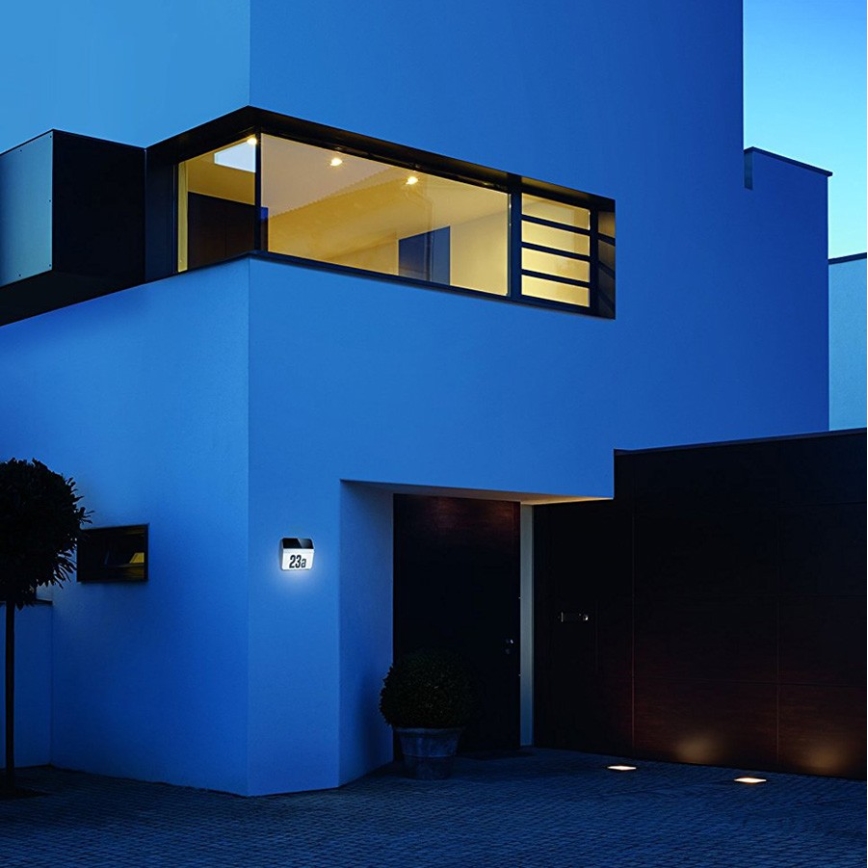 STEINEL 035730 - LED napelemes házszám XSolar LH-N LED/0,03W IP44 2500 mAh