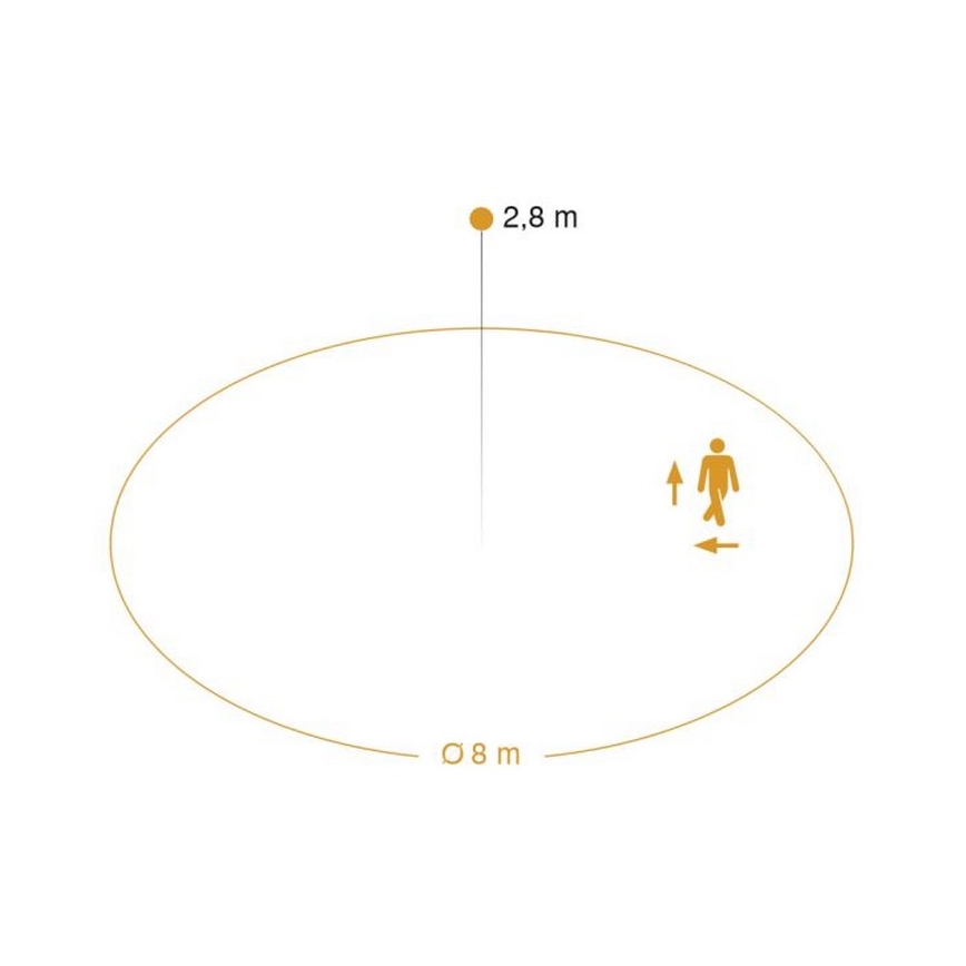 Steinel 052539 - LED Mennyezeti lámpa érzékelővel LED/9,5W/230V
