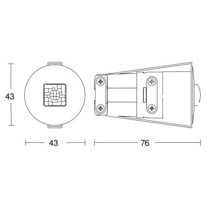 Steinel 053789 - Mozgásérzékelő IR QUATTRO MICRO COM1