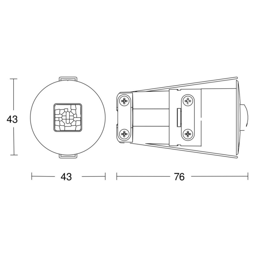 Steinel 053789 - Mozgásérzékelő IR QUATTRO MICRO COM1