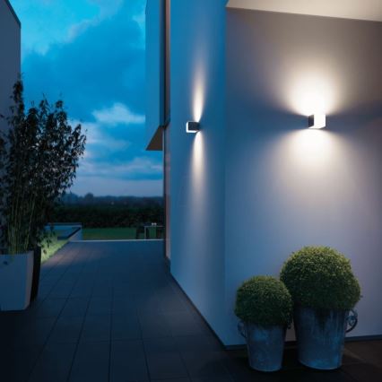 Steinel 055523 - LED Kültéri lámpa érzékelőve L 835 LED/9,5W/230V IP44 ezüst