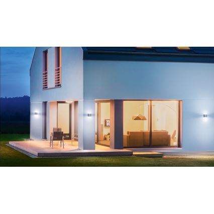 Steinel 055547 - LED Kültéri lámpa érzékelővelL 840 LED/9,5W/230V IP44 stříbrná