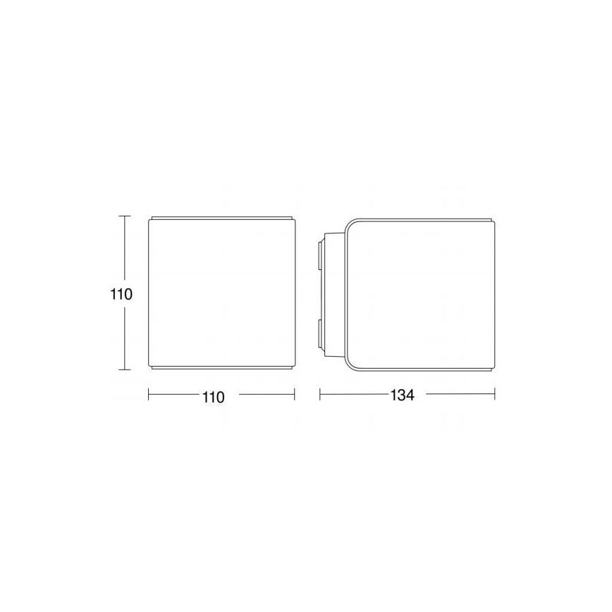 Steinel 055547 - LED Kültéri lámpa érzékelővelL 840 LED/9,5W/230V IP44 stříbrná