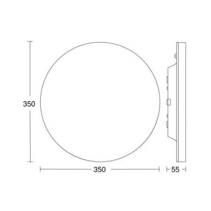 Steinel 057077 - LED Mennyezeti lámpa érzékelővel RS PRO LED/16W/230V IP40 4000K