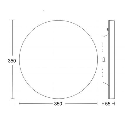 Steinel 057107 - LED Mennyezeti lámpa érzékelővel RS PRO LED/16W/230V IP40 3000K