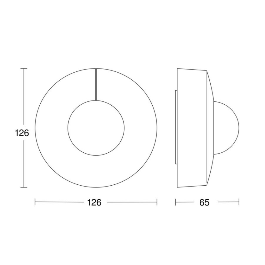Steinel 057251 - Mozgásérzékelő IS 3360 DALI-2 IP54 kerek fehér