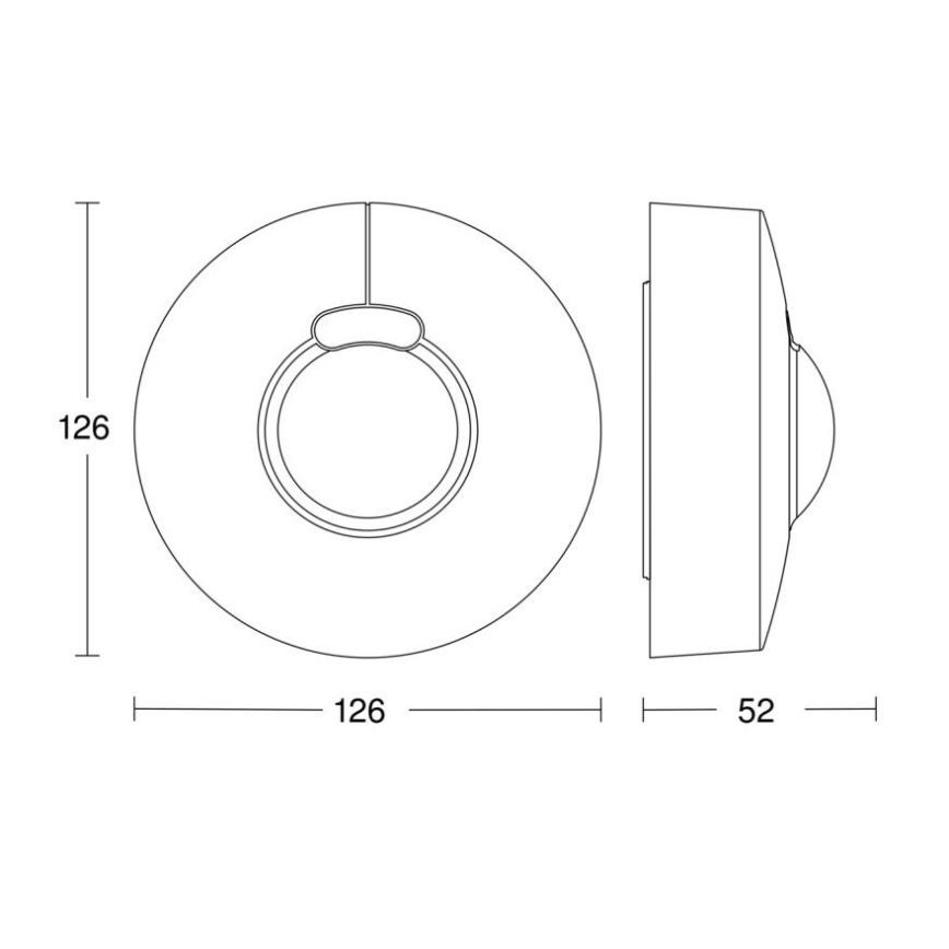 Steinel 057329 - Mozgásérzékelő HF 3360 DALI-2 IP54 kerek fehér