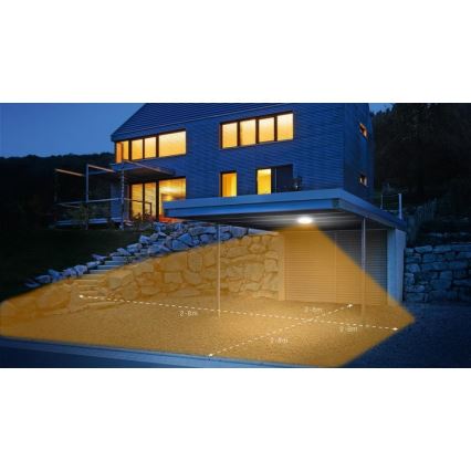 Steinel 057602 - LED Kültéri lámpa érzékelővel QUATTRO LED/9,8W/230V 3000K IP54