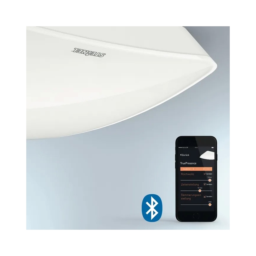 Steinel 057930 - Jelenlét érzékelő TRUE PRESENCE COM2 fehér IP54