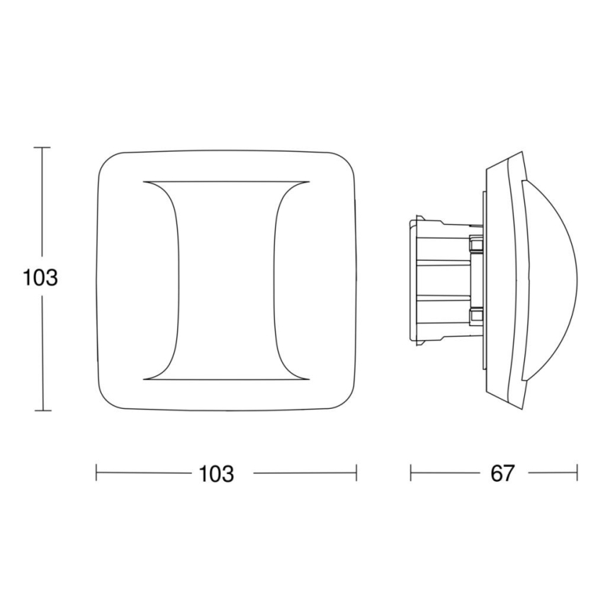 Steinel 058005 - Jelenlét érzékelő Hallway COM2 fehér
