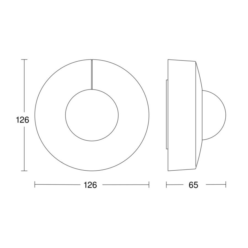 Steinel 058180 - Mozgásérzékelő IS 3360 V3 KNX IP54 kerek fehér