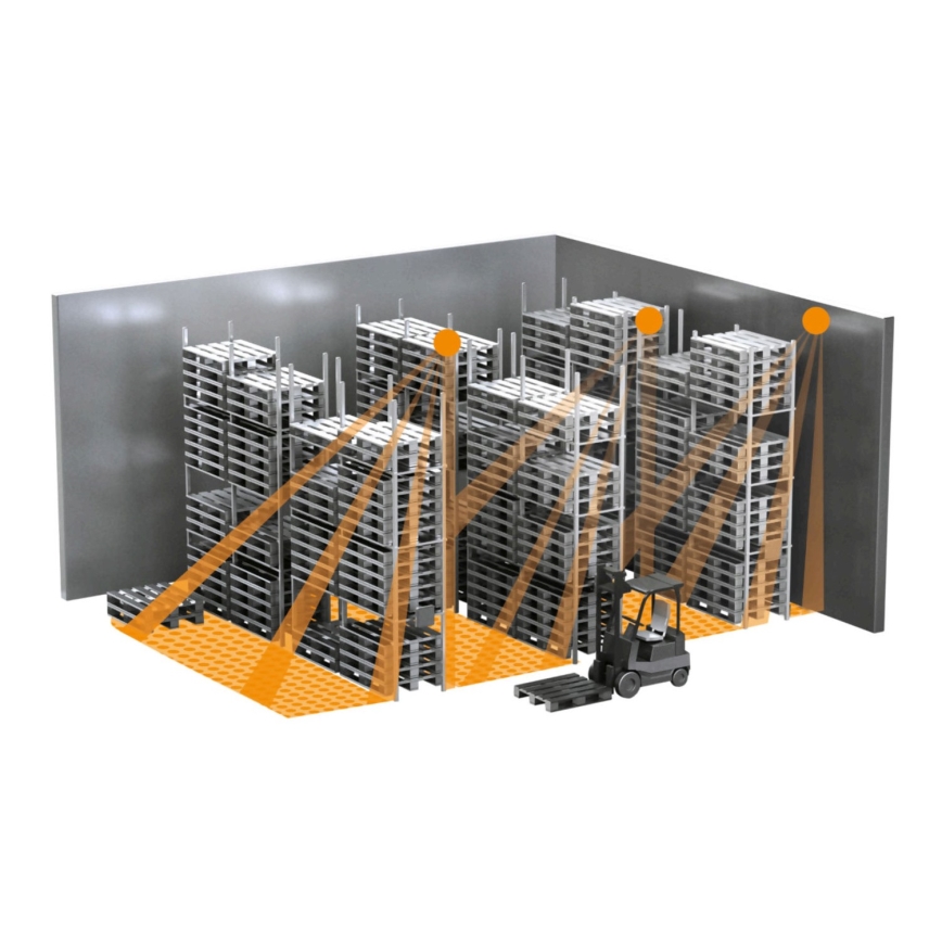 Steinel 058296 - Mozgásérzékelő IS 345 MX Highbay V3 KNX IP54 négyzet fehér