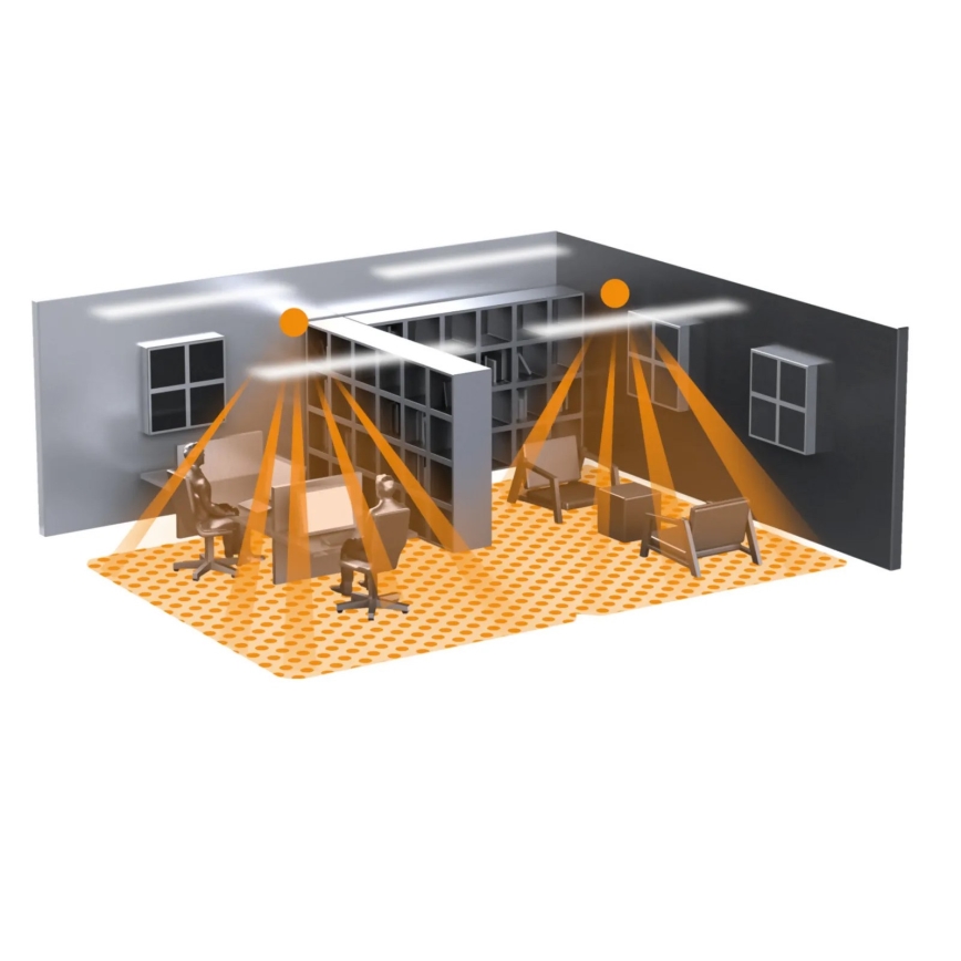 Steinel 058494 - Jelenlét érzékelő IR Quattro SLIM 4m V3 KNX fehér