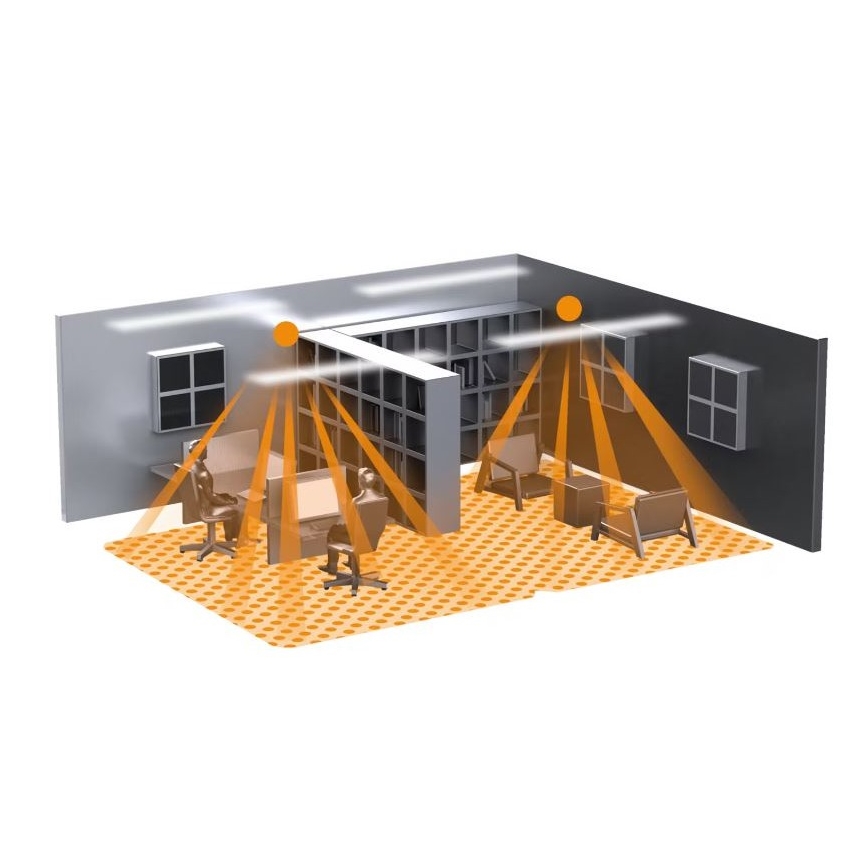 Steinel 058517 - Jelenlét érzékelő IR Quattro SLIM XS 4m V3 KNX fehér