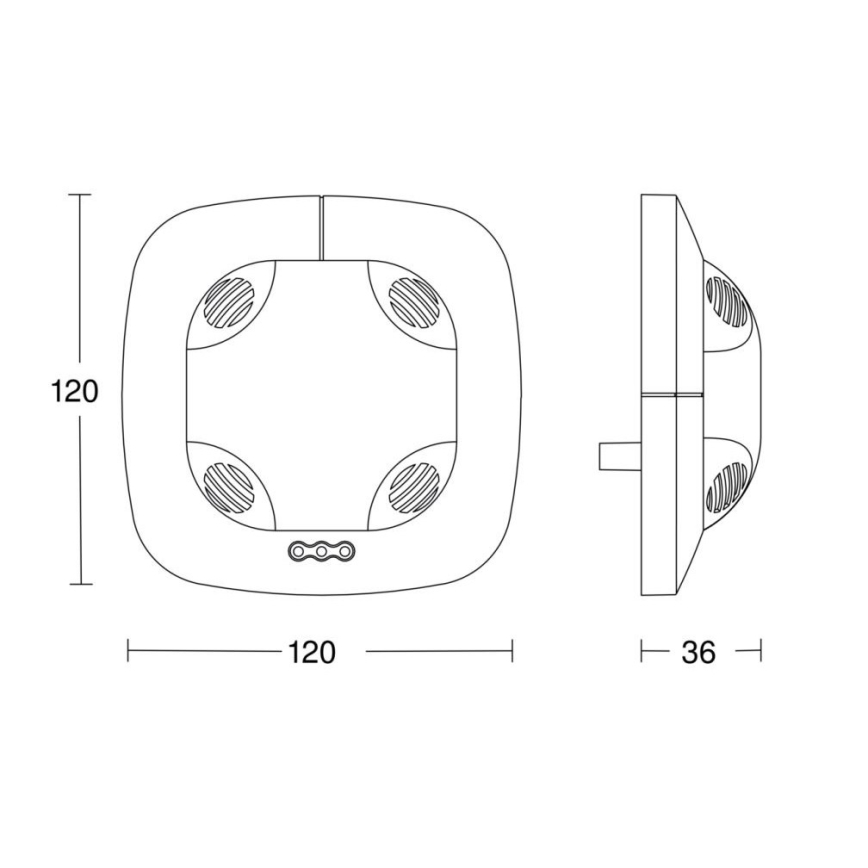 Steinel 059521 - Jelenlét érzékelő DualTech KNX fehér
