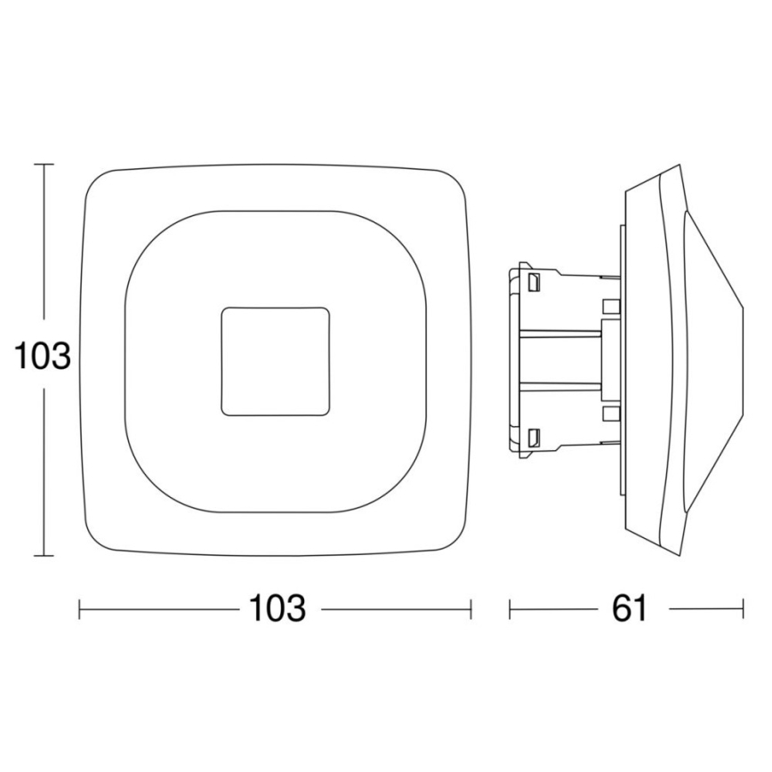 Steinel 064242 - Jelenlét érzékelő HF 360-2 COM2 fehér